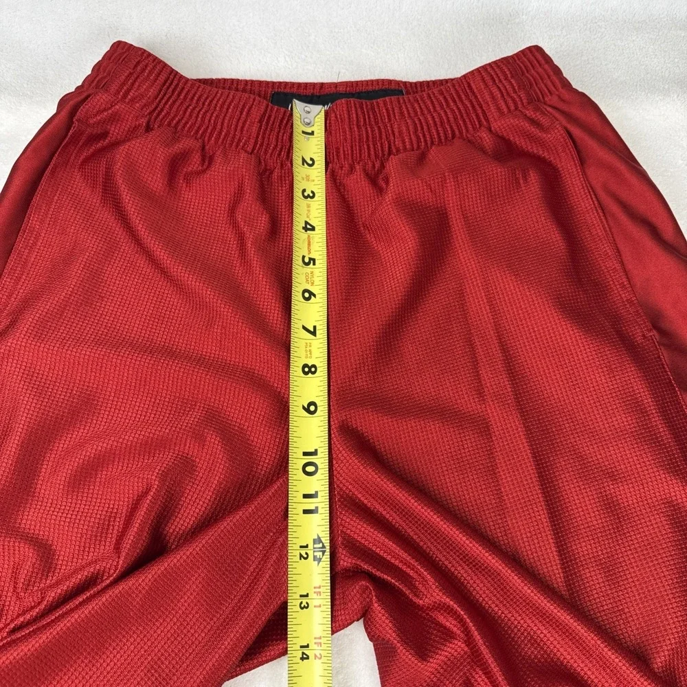 Nike Basketball Shorts Dazzle Shiny Red Mesh Men's S Vintage Y2K 90's